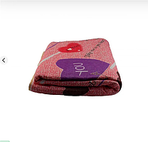 Електропростирадло Electric Blanket 150х120 см, серце на рожевому тлі