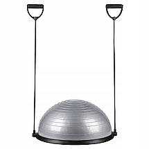 Балансувальна платформа Springos Bosu Ball 57 см BT0002 Silver Poland, фото 3