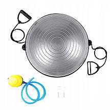 Балансувальна платформа Springos Bosu Ball 57 см BT0002 Silver Poland, фото 5