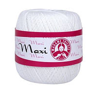 Madame Tricote Paris MAXI (Максi) № 1000 білий (Бавовняна пряжа, нитки для в'язання)