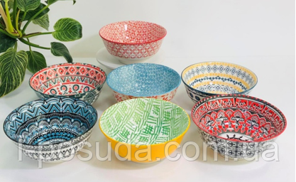 Керамічна салатник "Тригір'я" 18*8 см, 900 мл, фото 1