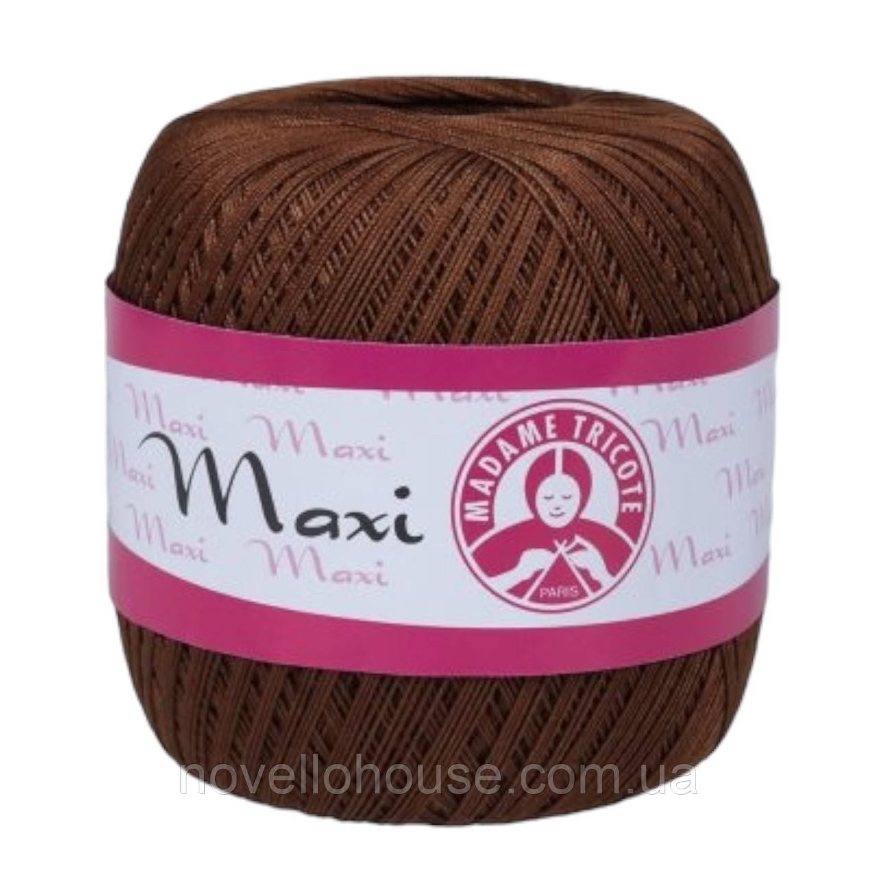 Madame Tricote Paris MAXI (Максi) № 5541 коричневий (Бавовняна пряжа, нитки для в'язання)