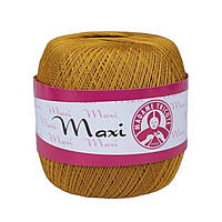 Madame Tricote Paris MAXI (Максi) № 6340 гірчиця (Бавовняна пряжа, нитки для в'язання)