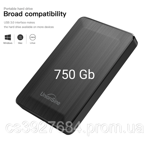 Жесткий диск 750Gb UnionSine (TOSHIBA, WD) - HD2513 для ПК / MacOS ...
