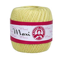 Madame Tricote Paris MAXI (Максi) № 6303 жовтий (Бавовняна пряжа, нитки для в'язання)