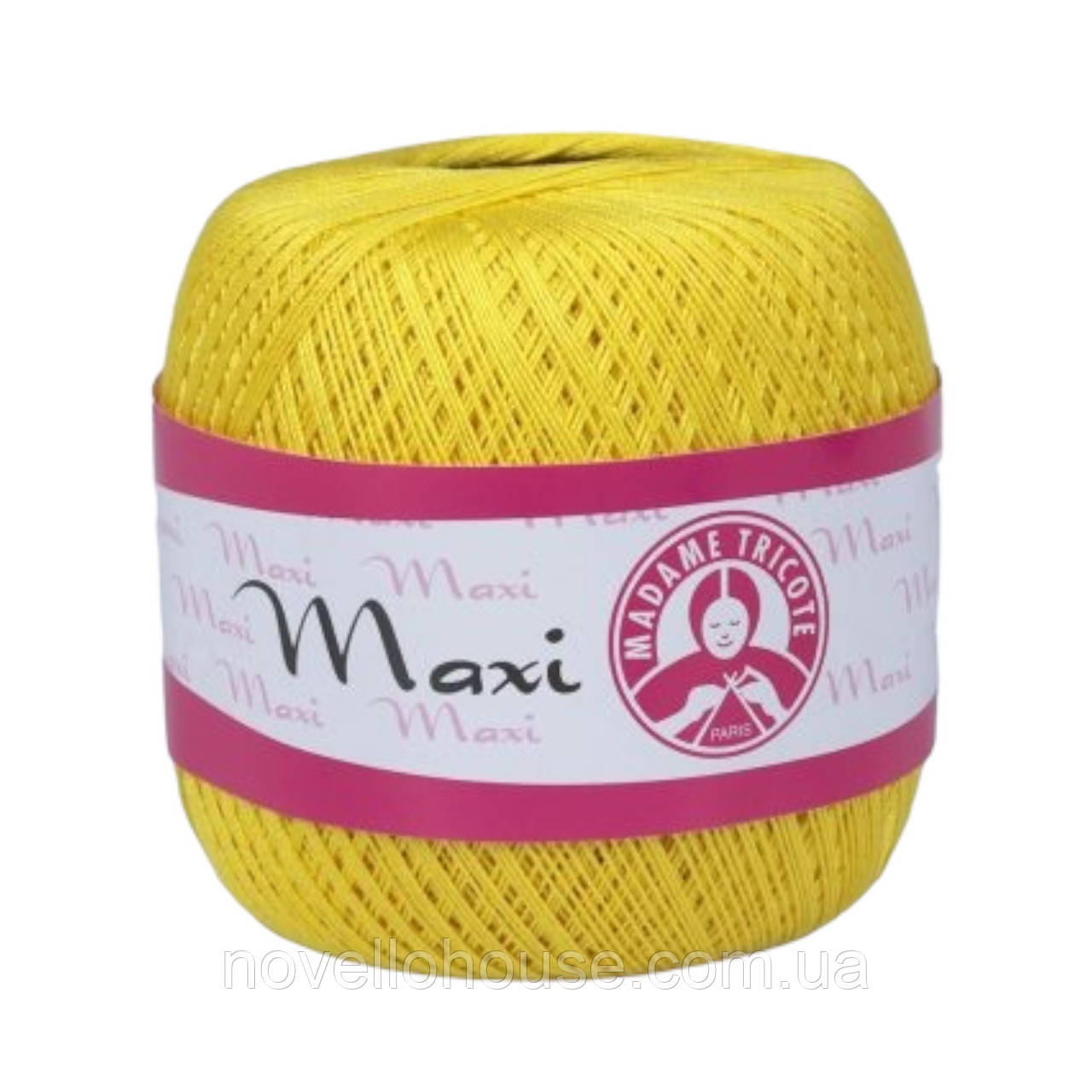 Madame Tricote Paris MAXI (Максi) № 5530 жовтий (Бавовняна пряжа, нитки для в'язання)