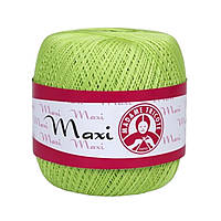 Madame Tricote Paris MAXI (Максi) № 5352 салатовий (Бавовняна пряжа, нитки для в'язання)