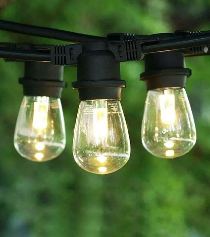 Вулична гірлянда з ретро лампами LED Edison 10шт, 220V, 10 метрів білий (18105-C-10)