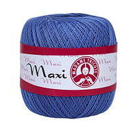 Madame Tricote Paris MAXI (Максi) № 5351 синій (Бавовняна пряжа, нитки для в'язання)