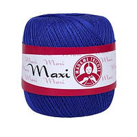 Madame Tricote Paris MAXI (Максi) № 6335 синій (Бавовняна пряжа, нитки для в'язання)
