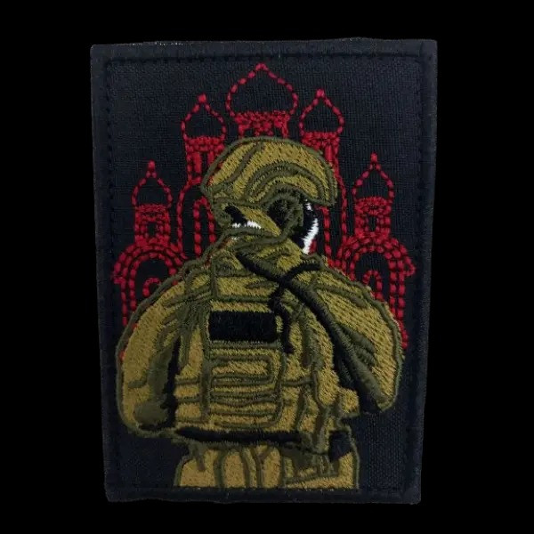 Шеврон PATCH ПАТРІОТ "Воїн біля храму", 90*65 мм