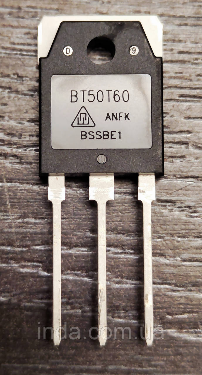 Транзистор BT50T60 ANFK Оригінал!!! 100A/50A, 600V, IGBT( BT50T60ANF, BT50T60ANFD, BT50T60BNF) TO-3P