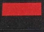 Шеврон PATCH ПАТРІОТ Прапор червоно/чорний / 45х30мм (7746)