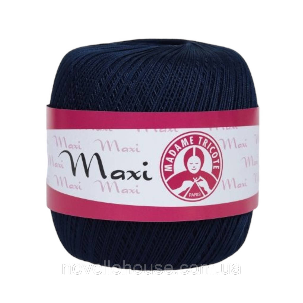 Madame Tricote Paris MAXI (Максi) № 4909 чорнильно-синій (Бавовняна пряжа, нитки для в'язання)