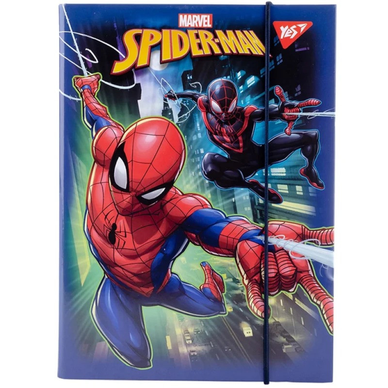 Папка для зошитів В5 на резинці YES Marvel. Spider-man