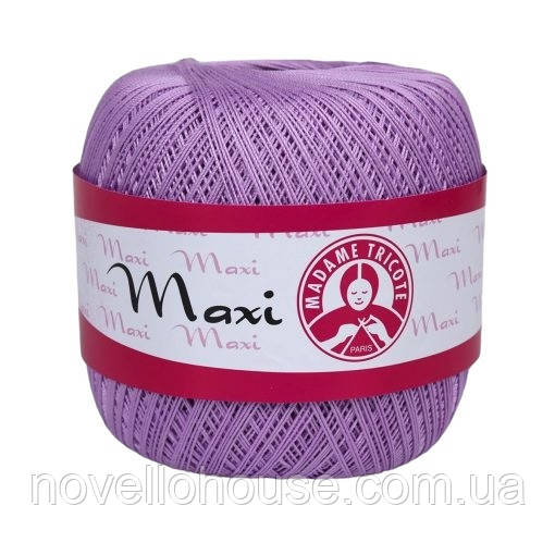 Madame Tricote Paris MAXI (Максi) № 6308 ліловий (Бавовняна пряжа, нитки для в'язання)