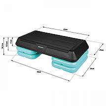 Степ-платформа професійна 3-ступенева SportVida SV-HK0375 Poland, фото 5