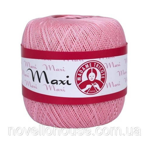 Madame Tricote Paris MAXI (Максi) № 6313 рожевий (Бавовняна пряжа, нитки для в'язання)