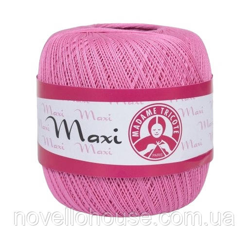 Madame Tricote Paris MAXI (Максi) № 5001 рожевий (Бавовняна пряжа, нитки для в'язання)