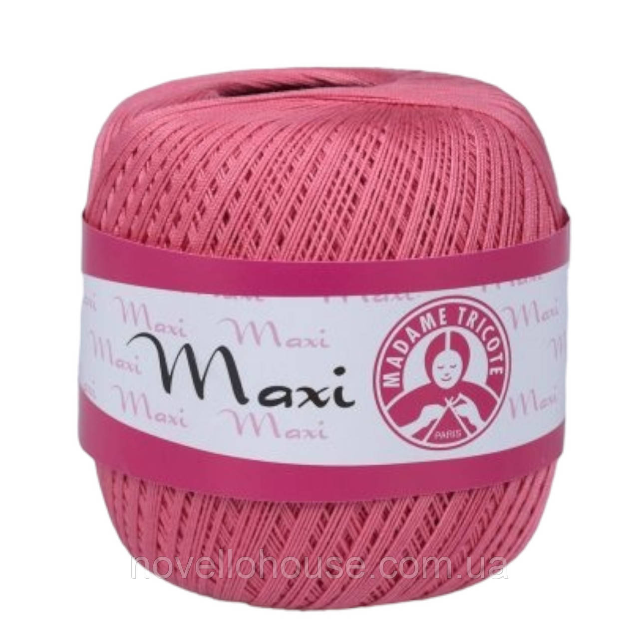 Madame Tricote Paris MAXI (Максi) № 4914 темно-рожевий (Бавовняна пряжа, нитки для в'язання)