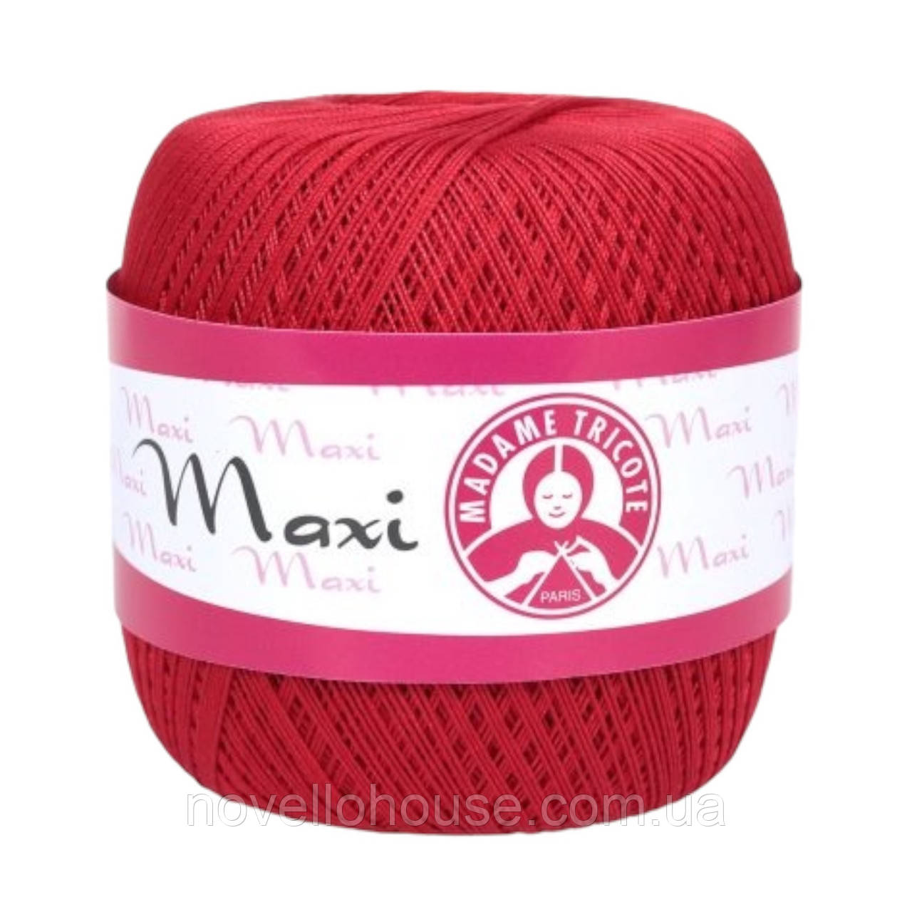Madame Tricote Paris MAXI (Максi) № 6328 червоний (Бавовняна пряжа, нитки для в'язання)
