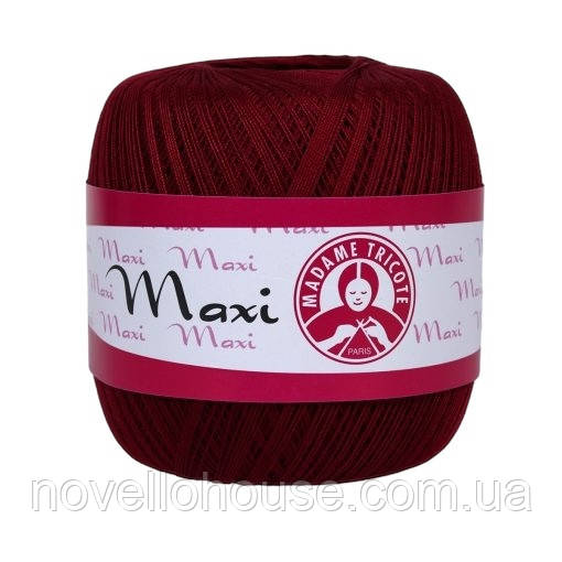 Madame Tricote Paris MAXI (Максi) № 5522 червоний (Бавовняна пряжа, нитки для в'язання)