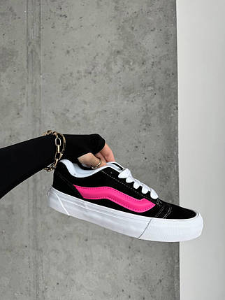 Жіночі Кеди Vans KNU Skool Black Pink / Ванс КНУ Скул Чорні з Рожевим, фото 1