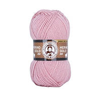 Madame Tricote Paris MERINO GOLD 200 (Меріно Голд 200) № 001 пудра (Пряжа напіввовна, нитки для в'язання)