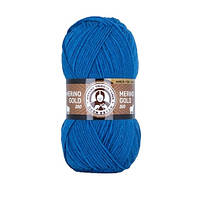 Madame Tricote Paris MERINO GOLD 200 (Меріно Голд 200) № 016 електрик (Пряжа напіввовна, нитки для в'язання)
