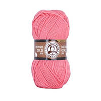 Madame Tricote Paris MERINO GOLD 200 (Меріно Голд 200) № 036 кораловий  (Пряжа напіввовна, нитки для в'язання)