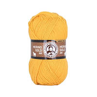 Madame Tricote Paris MERINO GOLD 200 (Меріно Голд 200) № 029 жовтий (Пряжа напіввовна, нитки для в'язання)