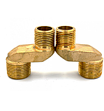 Ексцентрики з великим зміщенням осі змішувача на стіну для ванни 35 мм латунні нікельовані, фото 5