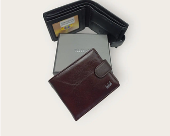 Гаманець чоловічий на кнопці в різних кольорах зі штучної шкіри Glam