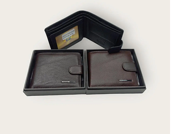 Гаманець чоловічий на кнопці в різних кольорах зі штучної шкіри Glam