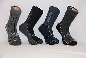 Спортивні шкарпетки високі вовняні з махрою КАРДЕШЛЕР темне асорті