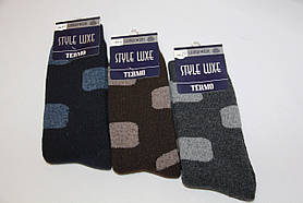 Чоловічі шкарпетки вовняні з махрою SL 39-41 квадрат