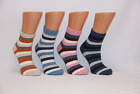 Жіночі шкарпетки вовняні середні Кардешлер смугасті