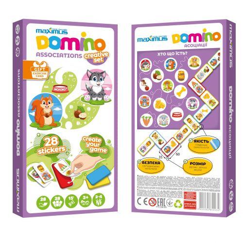 Розвиваюча гра "Доміно. Асоціації (+ комплект наліпок для фішок) [tsi244956-TSI], фото 1