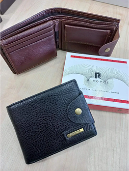 Гаманець чоловічий на кнопці в різних кольорах зі штучної шкіри Glam