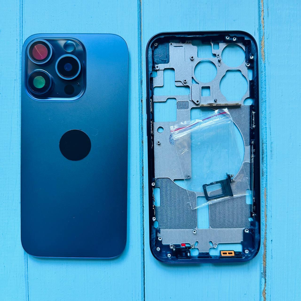 Корпус Apple iPhone 15 Pro Max Blue Titanium EU