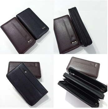 Гаманець чоловічий на блискавці в різних кольорах зі штучної шкіри Glam