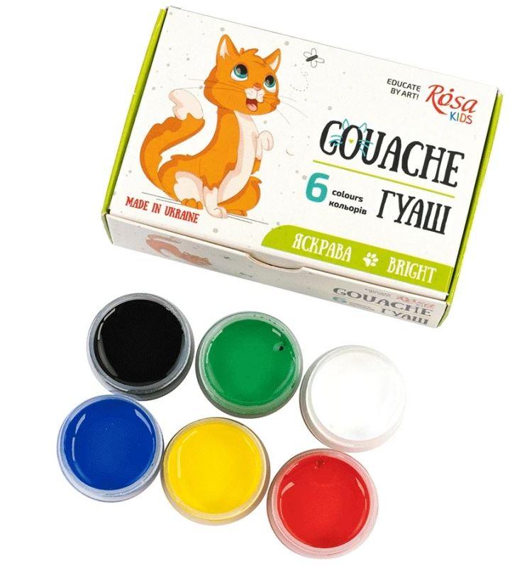 Гуаш Rosa Cats 6кол/10мл
