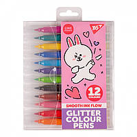 Фломастери YES Line Friends 12 кол, гліттер