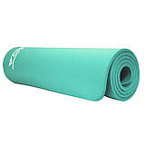 Килимок (мат) спортивний SportVida NBR 180 x 60 x 1 см для йоги та фітнесу SV-HK0067 Mint, фото 5