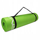 Килимок (мат) спортивний SportVida NBR 180 x 60 x 1 см для йоги та фітнесу SV-HK0248 Green, фото 5