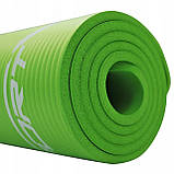 Килимок (мат) спортивний SportVida NBR 180 x 60 x 1 см для йоги та фітнесу SV-HK0248 Green, фото 7