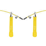 Скакалка швидкісна для кросфіту 4FIZJO Standard+ Yellow (P-5907739311535), фото 5