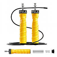 Скакалка швидкісна для кросфіту 4FIZJO Speed Rope PRO+ Yellow (P-5907739311030)