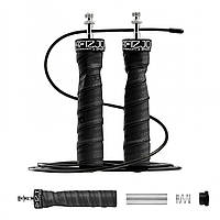 Скакалка швидкісна для кросфіту 4FIZJO Speed Rope PRO+ Black (P-5907739313164)