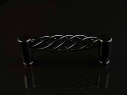 Ручки меблеві ковані. Колір чорний. 96мм / Ручки меблеві ковані. Колір чорний. 96мм